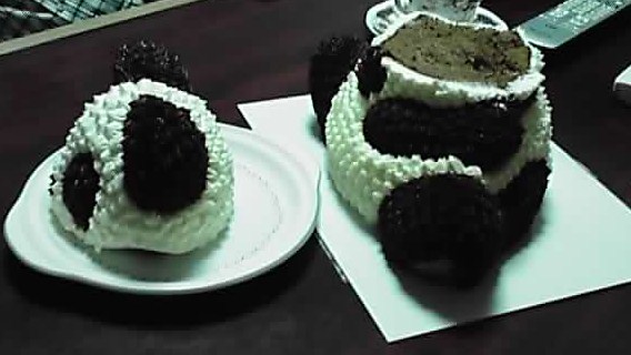 パンダのケーキ