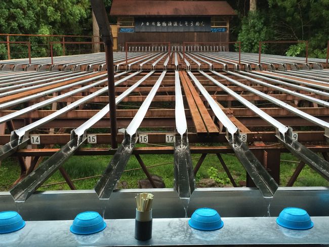 巨大流しそうめん