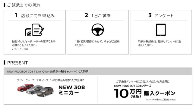  1DAY OWNER 特別体験キャンペーン