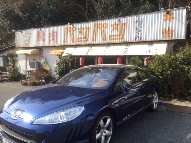 クーペ407で琵琶湖ドライブ